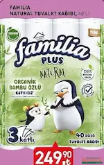 FAMİLİA NATURAL 3 KATLI TUVALET KAĞIDI 40'LI fiyat ve kampanya bilgisi